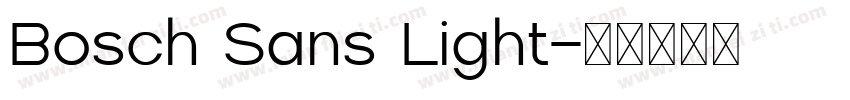 Bosch Sans Light字体转换